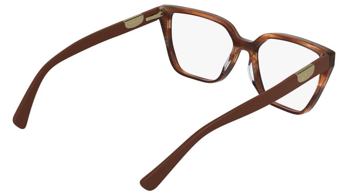 Occhiali da vista Longchamp LO2785 (211) colore striped brown forma cat eye 