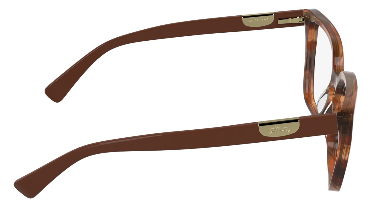 Occhiali da vista Longchamp LO2785 (211) colore striped brown forma cat eye 