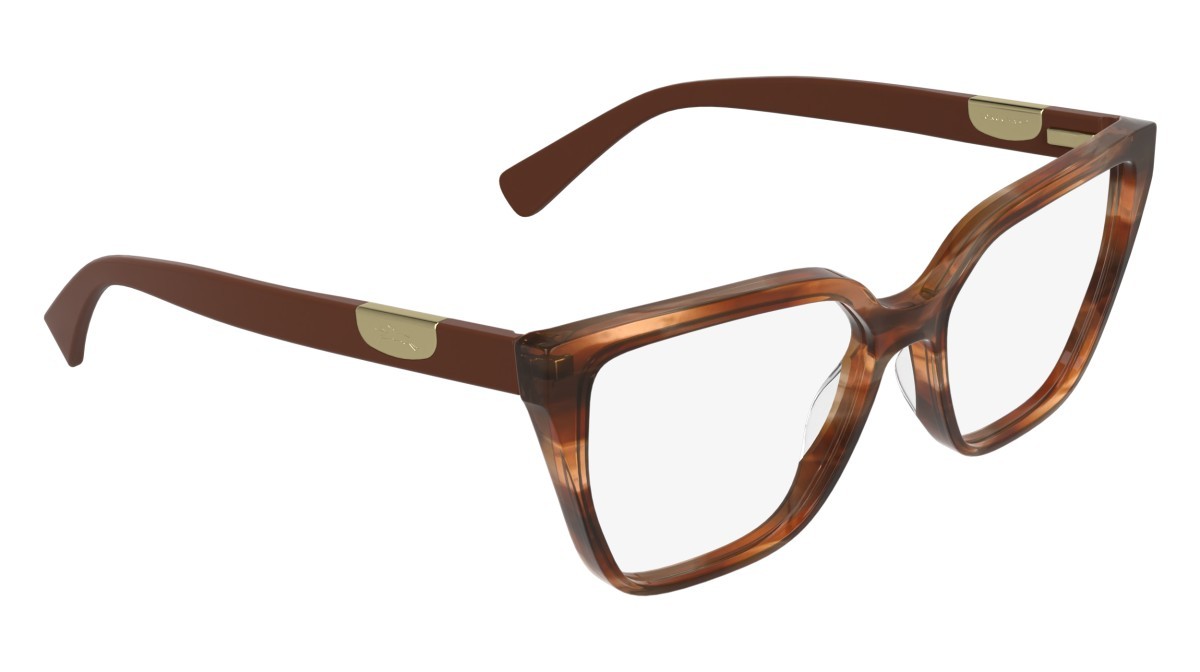 Occhiali da vista Longchamp LO2785 (211) colore striped brown forma cat eye 