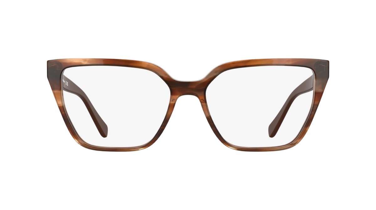 Occhiali da vista Longchamp LO2785 (211) colore striped brown forma cat eye 