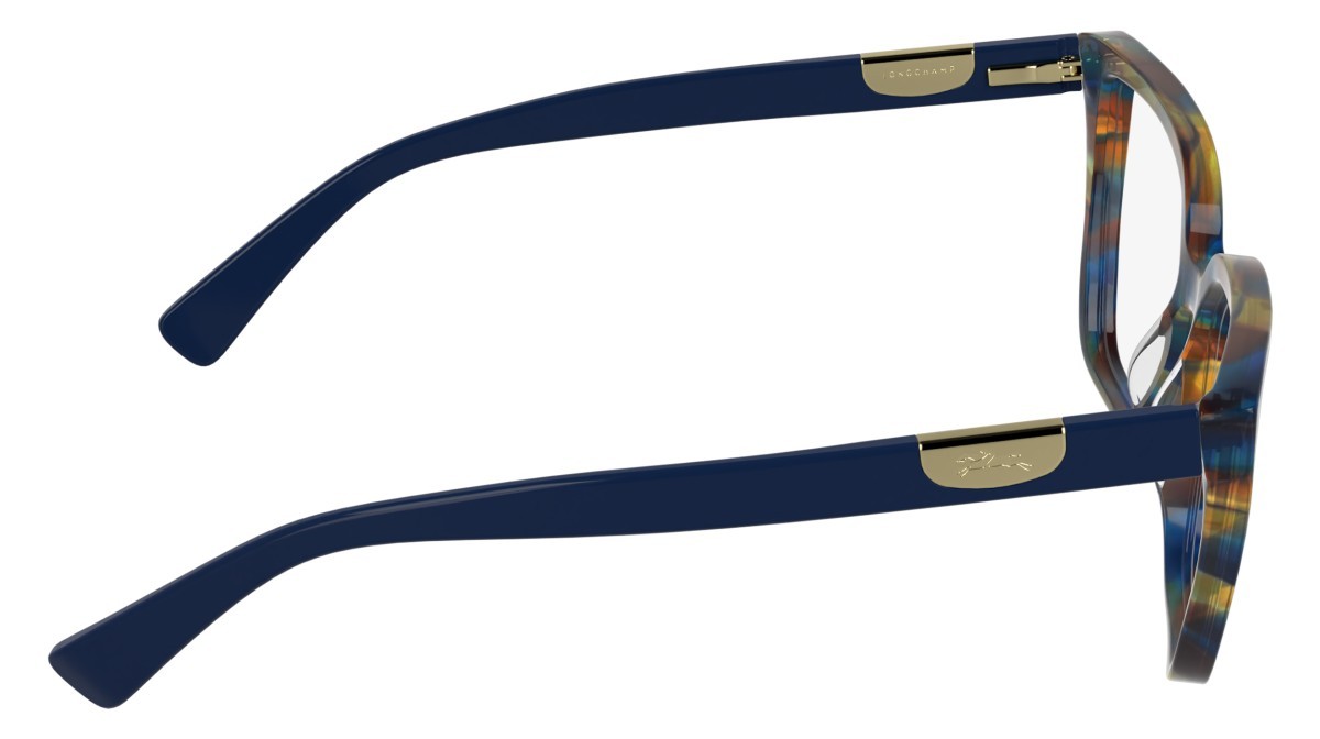 Eyeglasses Longchamp LO2785 (407) color striped blue shape cat eye 
