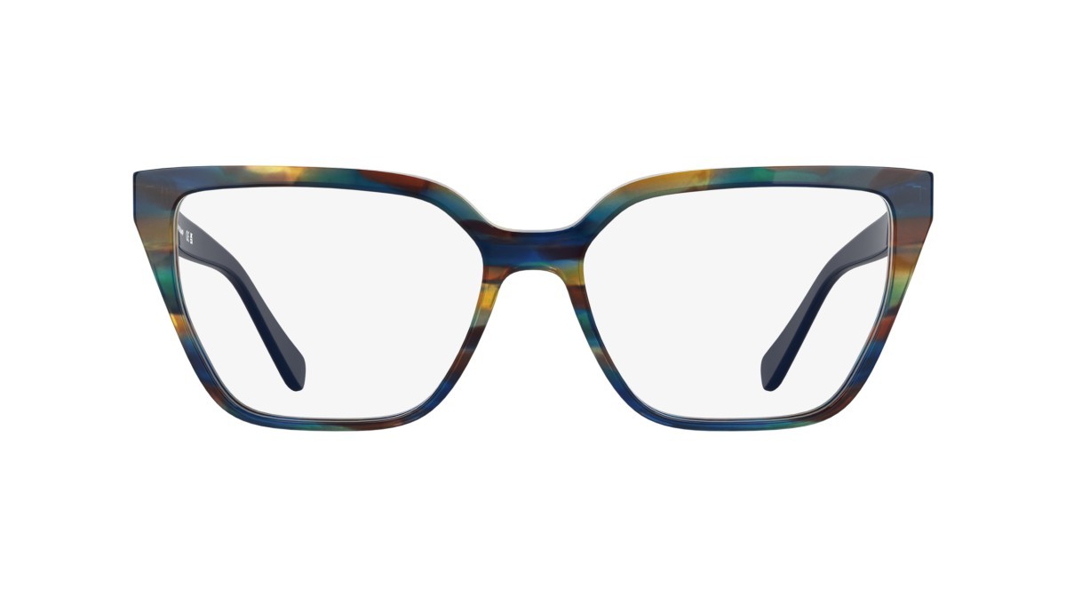 Eyeglasses Longchamp LO2785 (407) color striped blue shape cat eye 