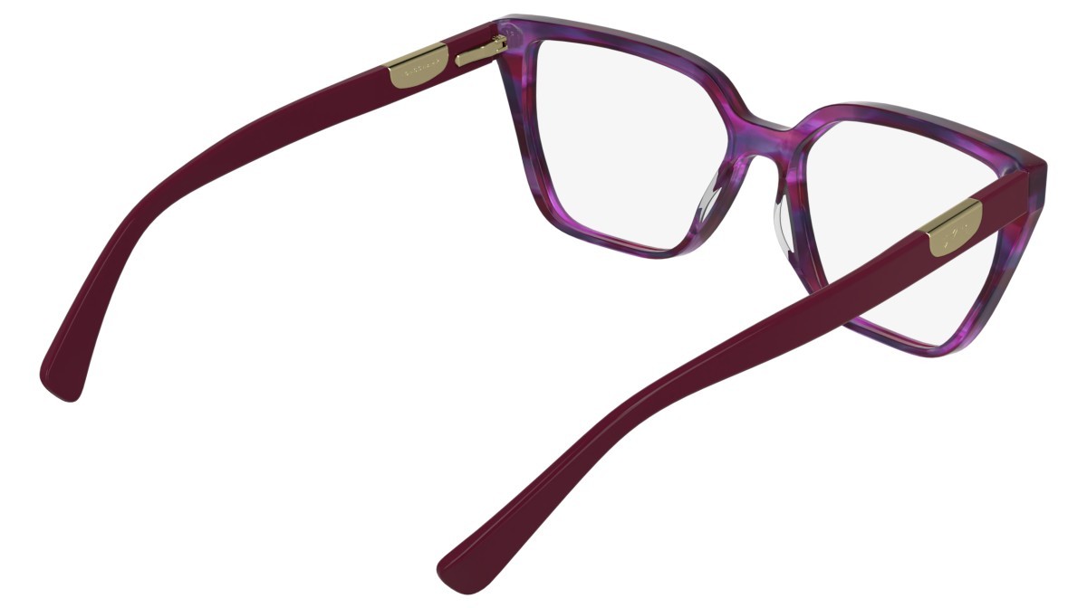 Occhiali da vista Longchamp LO2785 (605) colore striped dark red forma cat eye 