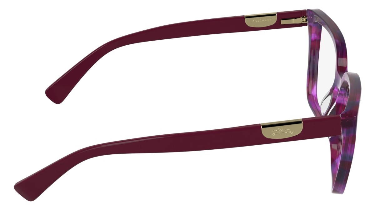 Occhiali da vista Longchamp LO2785 (605) colore striped dark red forma cat eye 