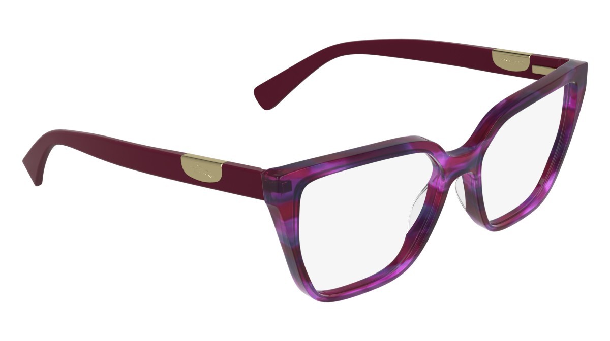 Occhiali da vista Longchamp LO2785 (605) colore striped dark red forma cat eye 