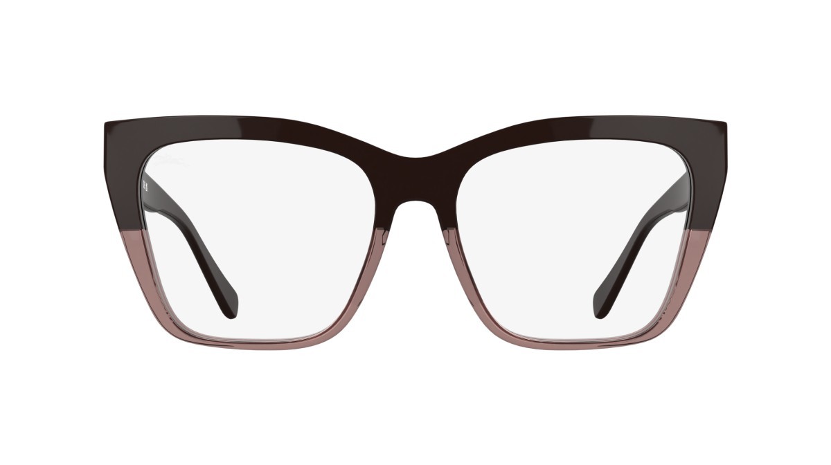 Occhiali da vista Longchamp LO2786MAG-SET (218) colore brown & transparent rose/brown forma farfalla lenti solid brown tac polar