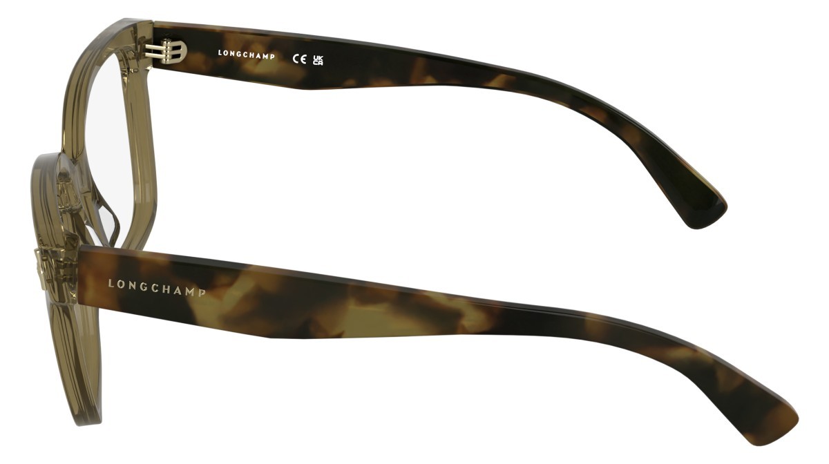 Occhiali da vista Longchamp LO2793 (319) colore transparent khaki forma rettangolare 