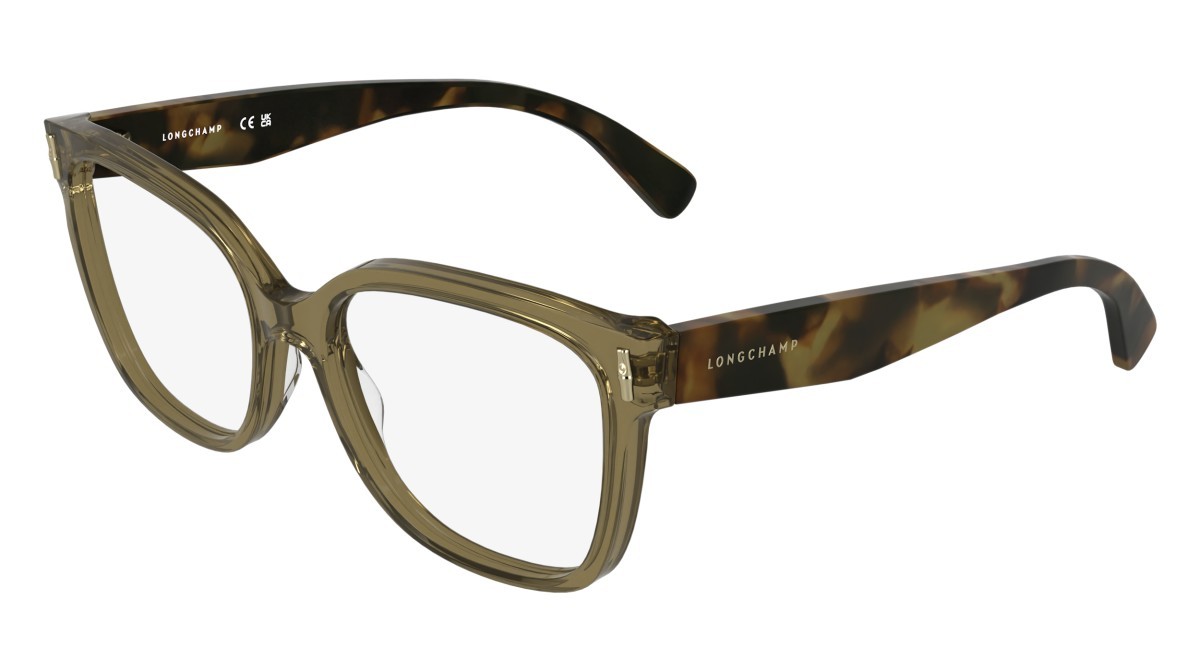 Occhiali da vista Longchamp LO2793 (319) colore transparent khaki forma rettangolare 