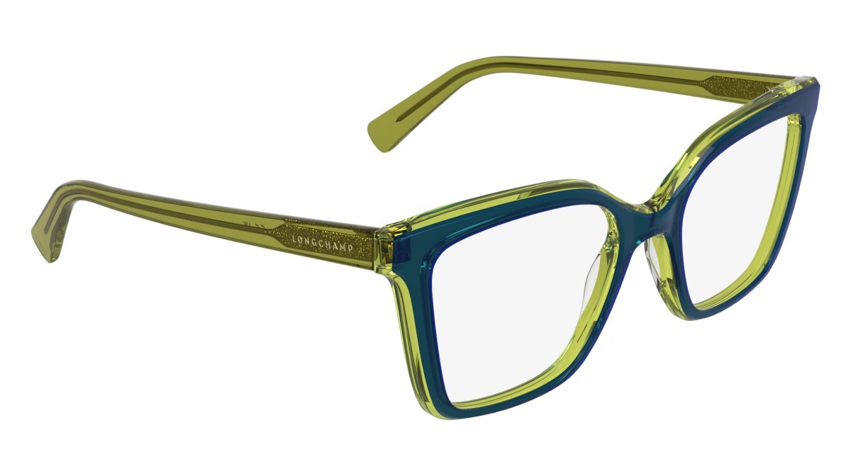 Occhiali da vista Longchamp LO2795 (413) colore transparent azure/green forma rettangolare 