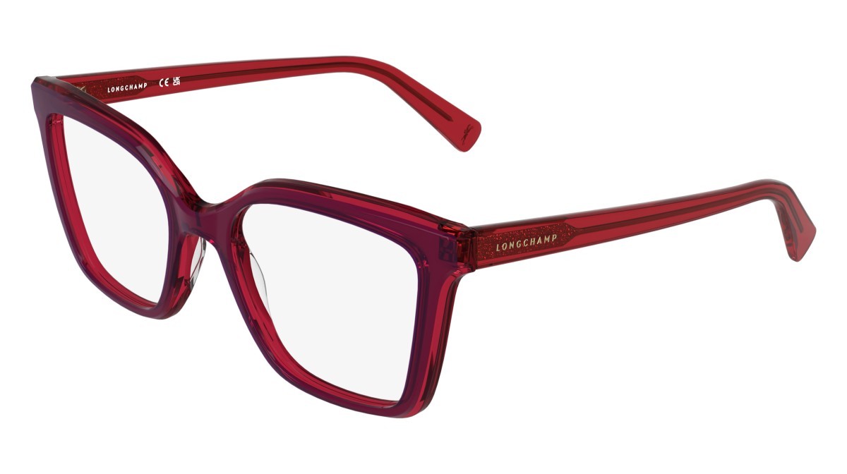 Eyeglasses Longchamp LO2795 (504) color opaline purple/transparent red shape rectangle 