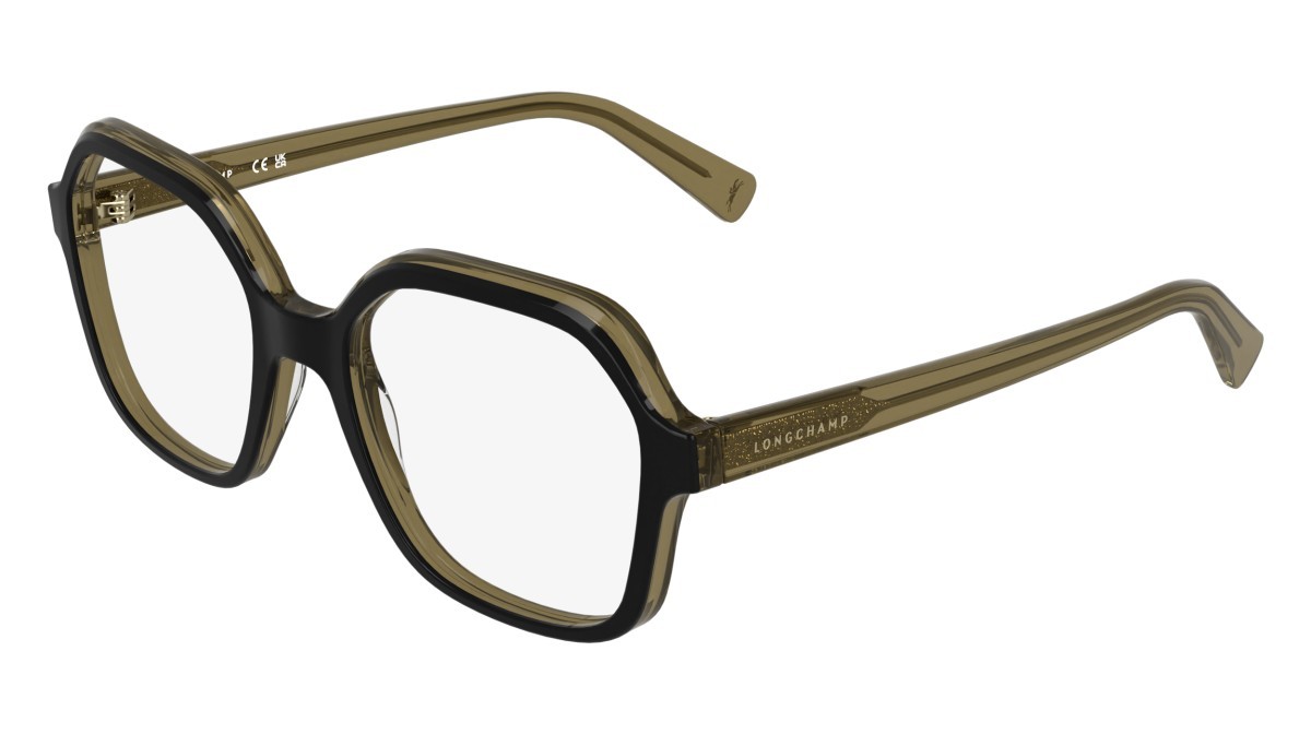 Eyeglasses Longchamp LO2796 (015) color black/transparent khaki shape square 