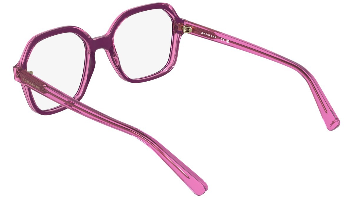 Occhiali da vista Longchamp LO2796 (506) colore transparent purple/fucsia forma quadrato 