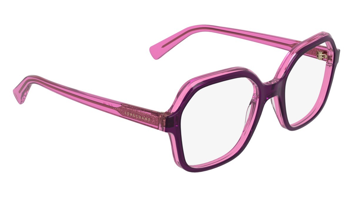 Occhiali da vista Longchamp LO2796 (506) colore transparent purple/fucsia forma quadrato 