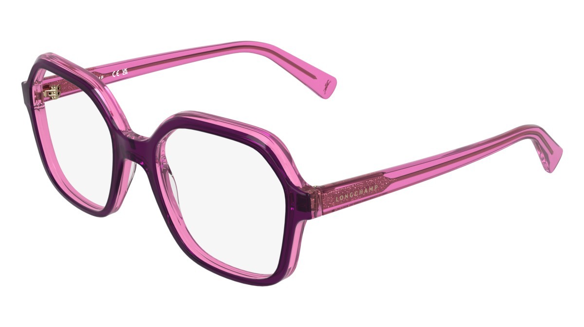 Occhiali da vista Longchamp LO2796 (506) colore transparent purple/fucsia forma quadrato 