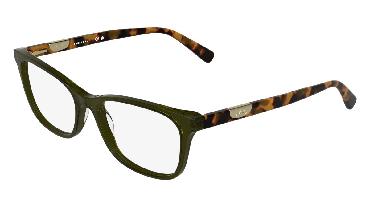 Occhiali da vista Longchamp LO2797 (319) colore transparent khaki forma rettangolare 