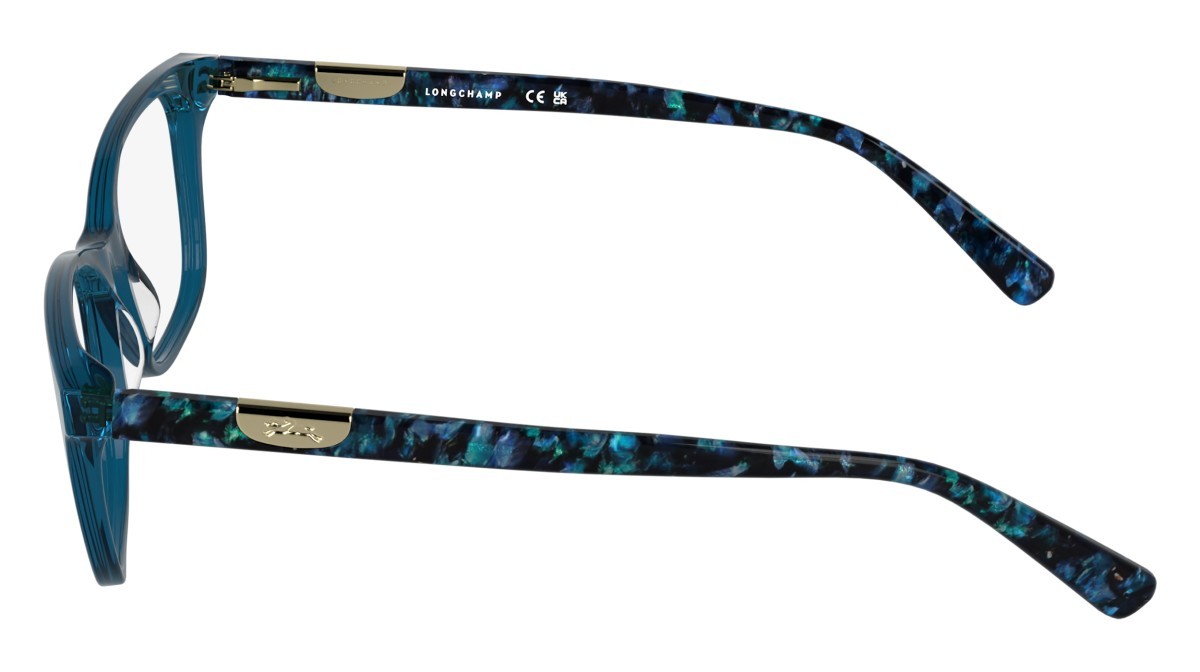 Eyeglasses Longchamp LO2797 (400) color transparent blue shape rectangle 