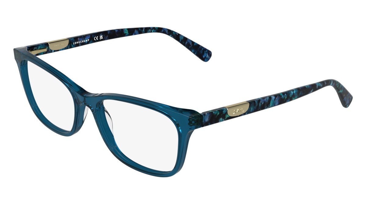 Eyeglasses Longchamp LO2797 (400) color transparent blue shape rectangle 
