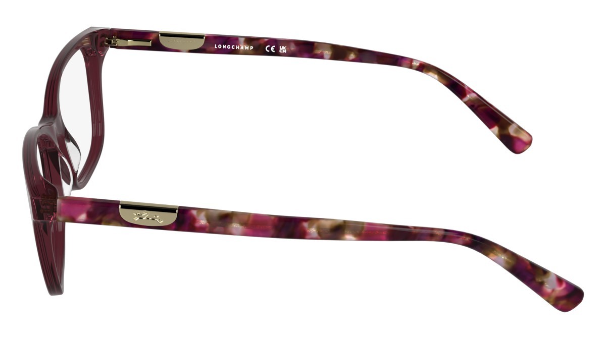 Eyeglasses Longchamp LO2797 (609) color transparent wine shape rectangle 
