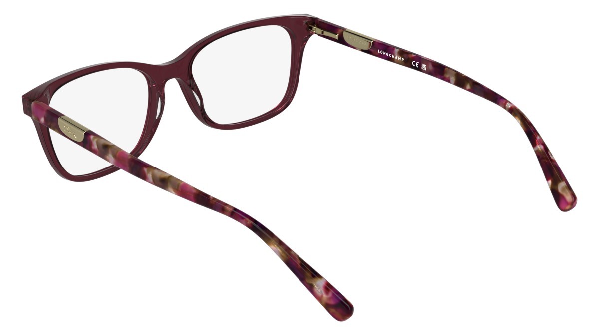 Eyeglasses Longchamp LO2797 (609) color transparent wine shape rectangle 