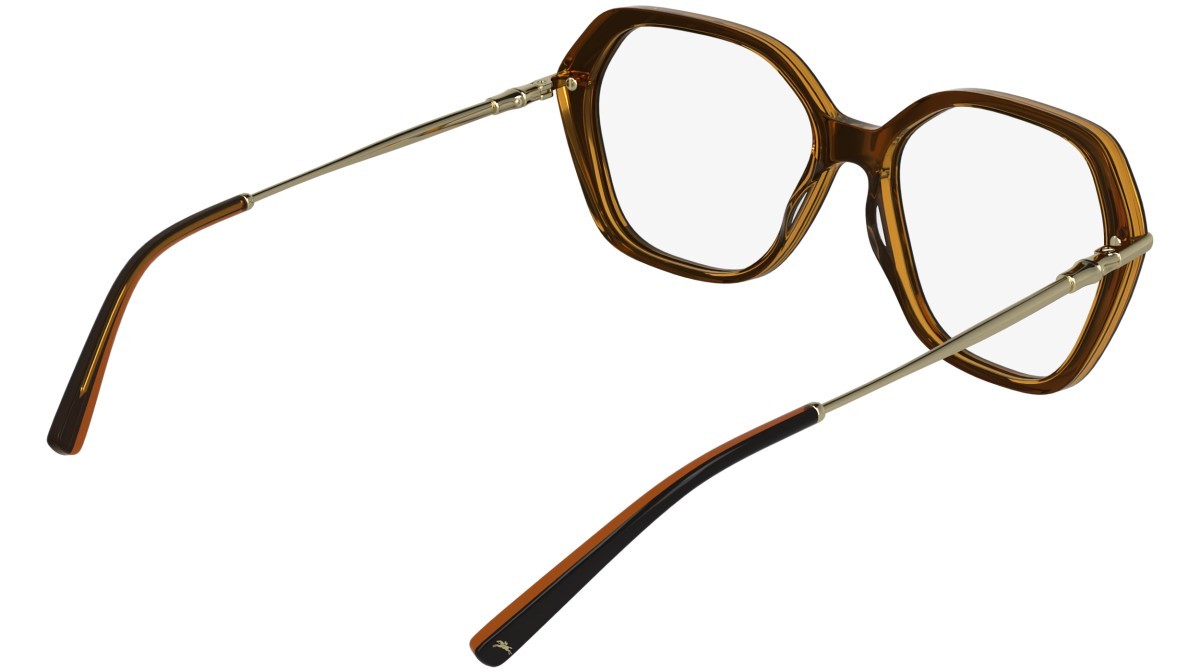 Occhiali da vista Longchamp LO2800 (014) colore black/transparent brown forma rettangolare 