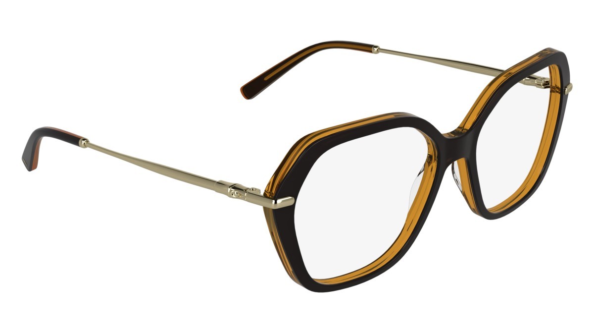 Occhiali da vista Longchamp LO2800 (014) colore black/transparent brown forma rettangolare 