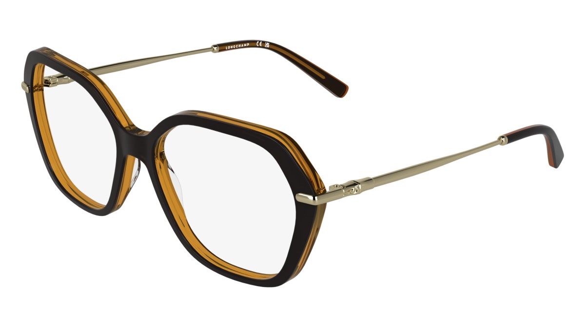 Occhiali da vista Longchamp LO2800 (014) colore black/transparent brown forma rettangolare 
