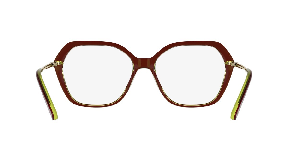 Occhiali da vista Longchamp LO2800 (618) colore transparent burgundy/yellow forma rettangolare 