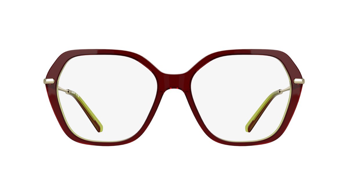 Occhiali da vista Longchamp LO2800 (618) colore transparent burgundy/yellow forma rettangolare 