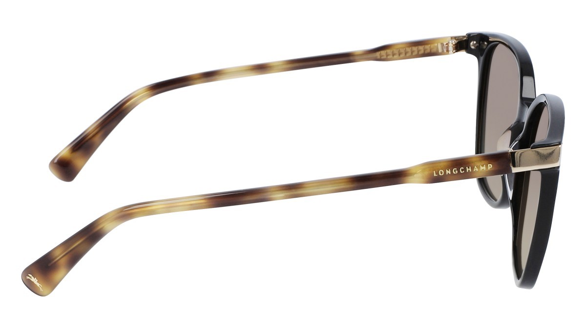 Occhiali da sole Longchamp LO612S N (010) colore black/havana forma rettangolare 