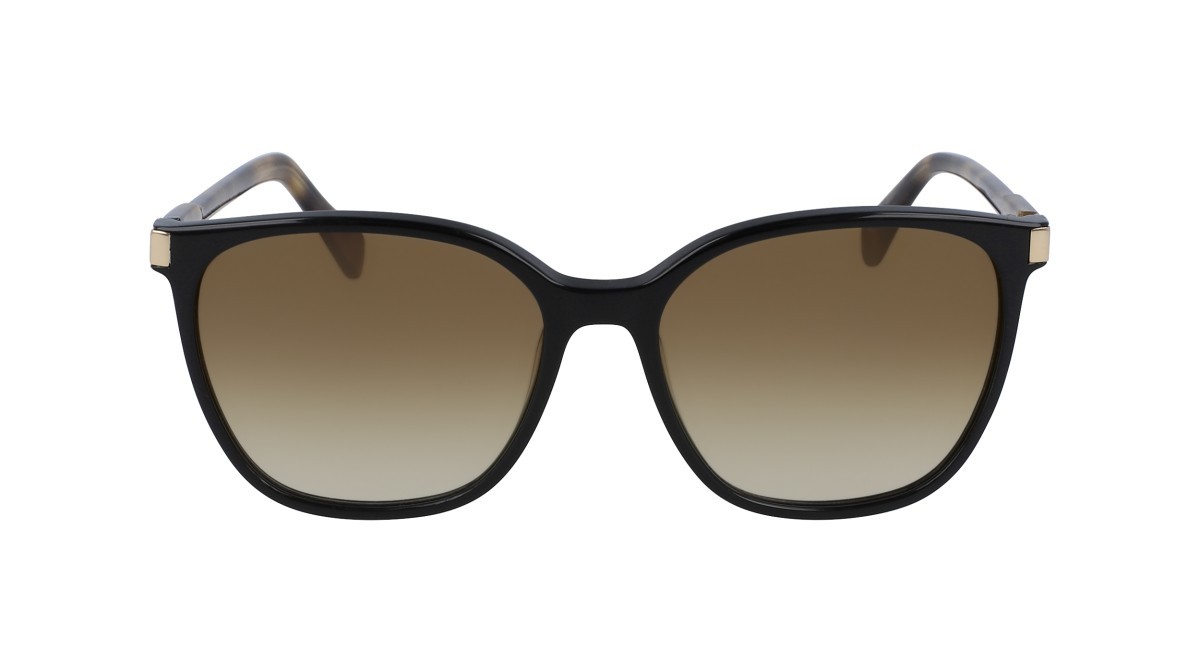 Occhiali da sole Longchamp LO612S N (010) colore black/havana forma rettangolare 