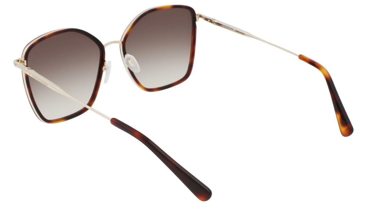 Occhiali da sole Longchamp LO685S N (712) colore gold/khaki forma rettangolare 