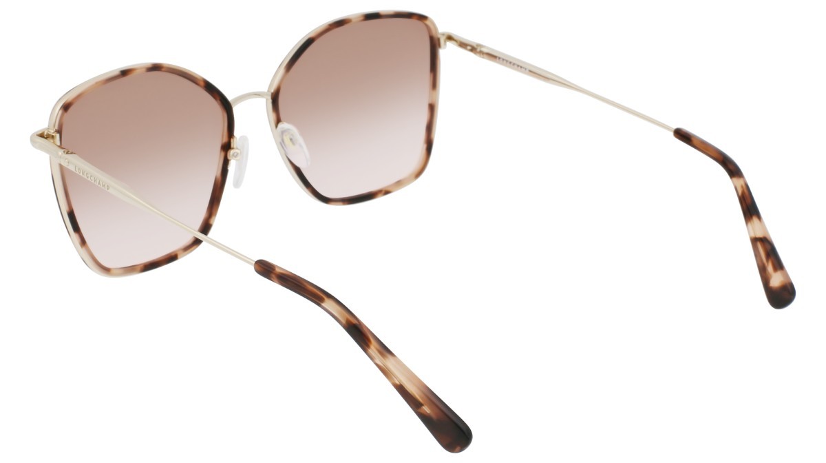 Occhiali da sole Longchamp LO685S N (716) colore gold/rose forma rettangolare 