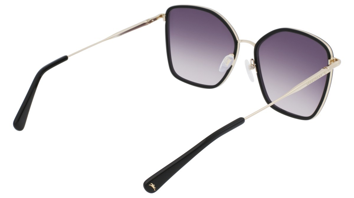 Occhiali da sole Longchamp LO685S N (722) colore gold/smoke forma rettangolare 