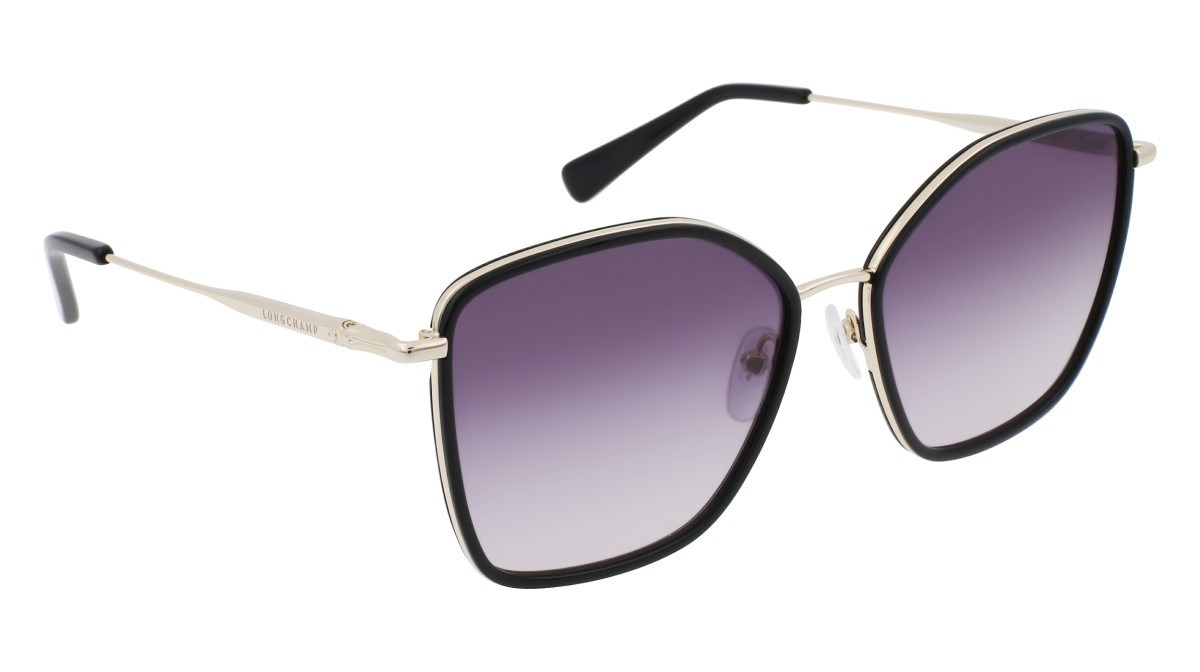 Occhiali da sole Longchamp LO685S N (722) colore gold/smoke forma rettangolare 
