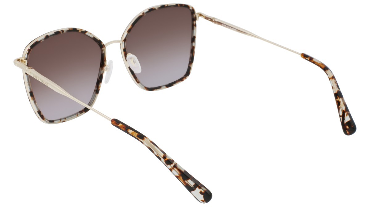 Occhiali da sole Longchamp LO685S N (736) colore gold/lilac forma rettangolare 