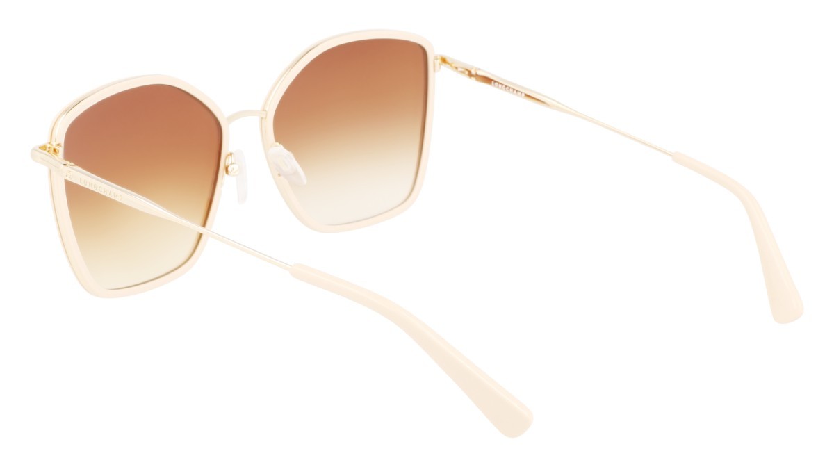 Occhiali da sole Longchamp LO685S N (771) colore gold/ivory forma rettangolare 