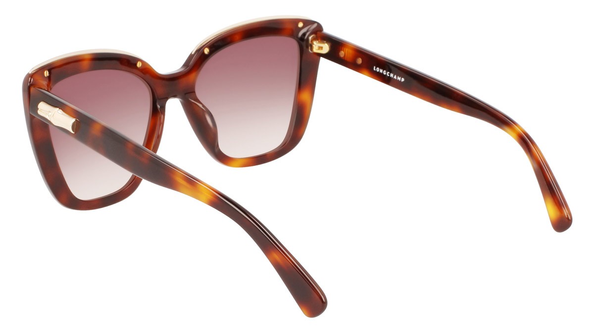 Sonnenbrillen Longchamp LO692S (230) farbe havana form rechteckig gläser bungundy gradient