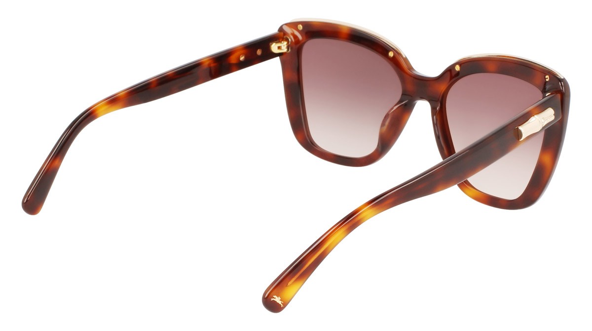 Sonnenbrillen Longchamp LO692S (230) farbe havana form rechteckig gläser bungundy gradient