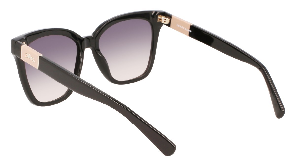 Sunglasses Longchamp LO696S N (001) color black shape rectangle 