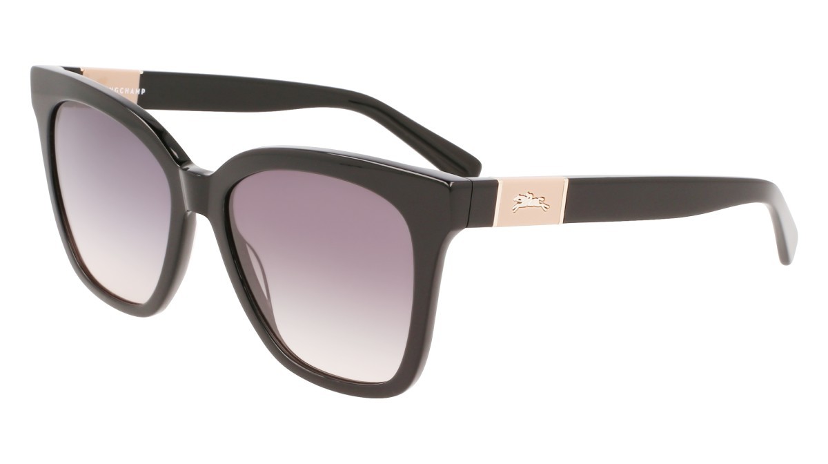 Sunglasses Longchamp LO696S N (001) color black shape rectangle 