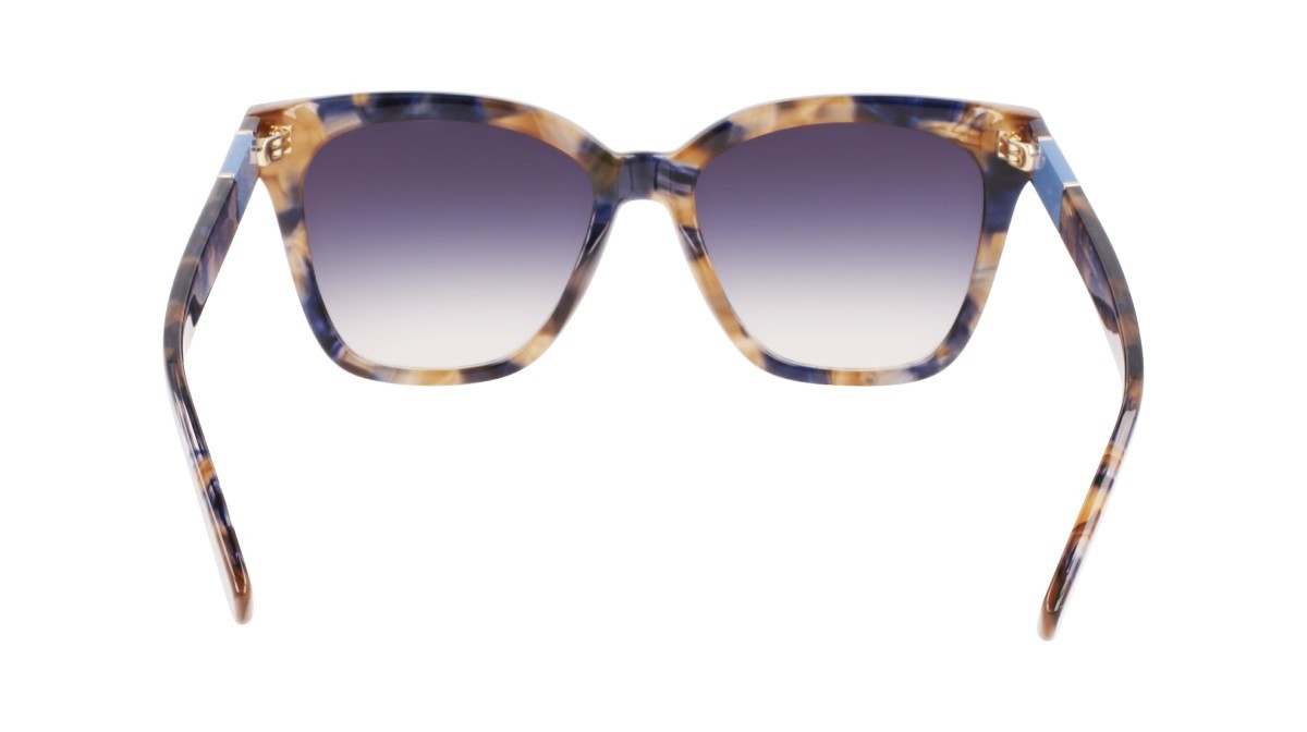 Occhiali da sole Longchamp LO696S N (430) colore blue havana forma rettangolare 