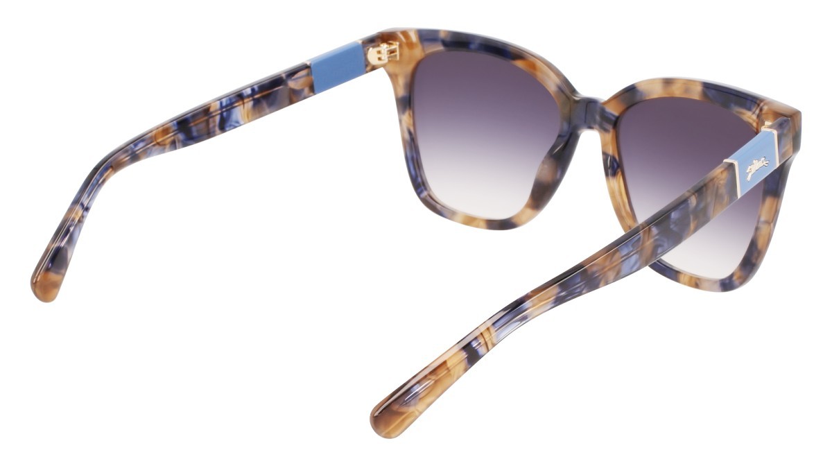 Occhiali da sole Longchamp LO696S N (430) colore blue havana forma rettangolare 
