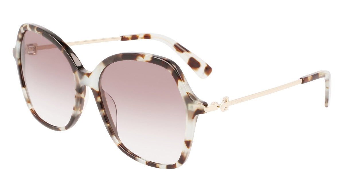 Sonnenbrillen Longchamp LO705S (404) farbe havana  aqua form rechteckig 