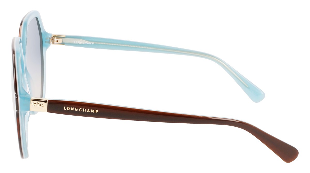 Sonnenbrillen Longchamp LO707S (220) farbe havana/azure form rechteckig 
