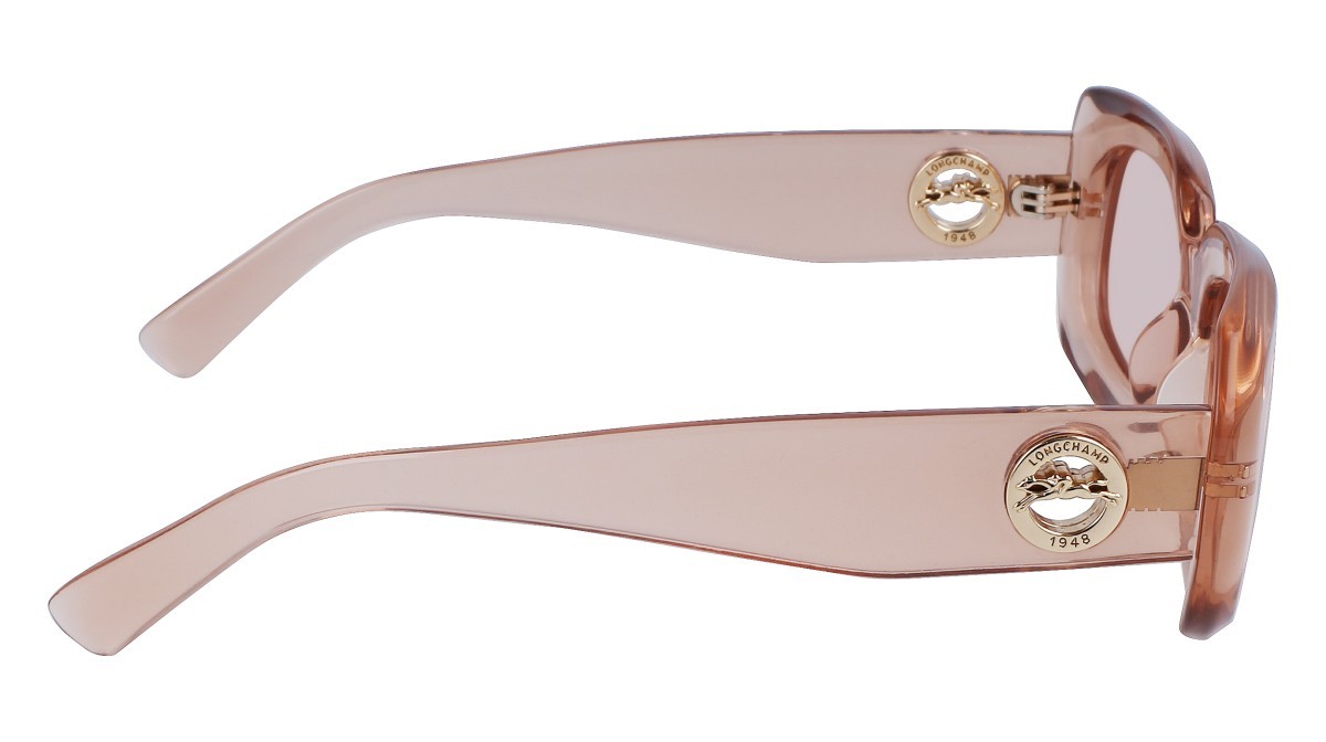 Sonnenbrillen Longchamp LO716S (610) farbe rose form rechteckig gläser solid rose