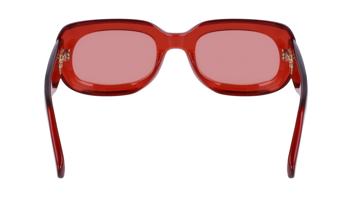 Sonnenbrillen Longchamp LO716S (842) farbe orange form rechteckig gläser solid orange