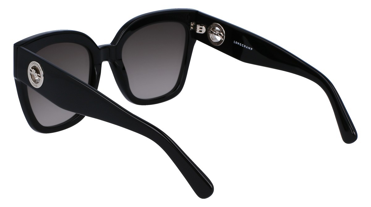 Occhiali da sole Longchamp LO717S (001) colore black forma pantos lenti gradient grey