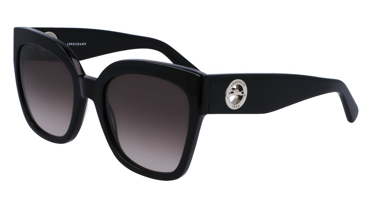 Occhiali da sole Longchamp LO717S (001) colore black forma pantos lenti gradient grey