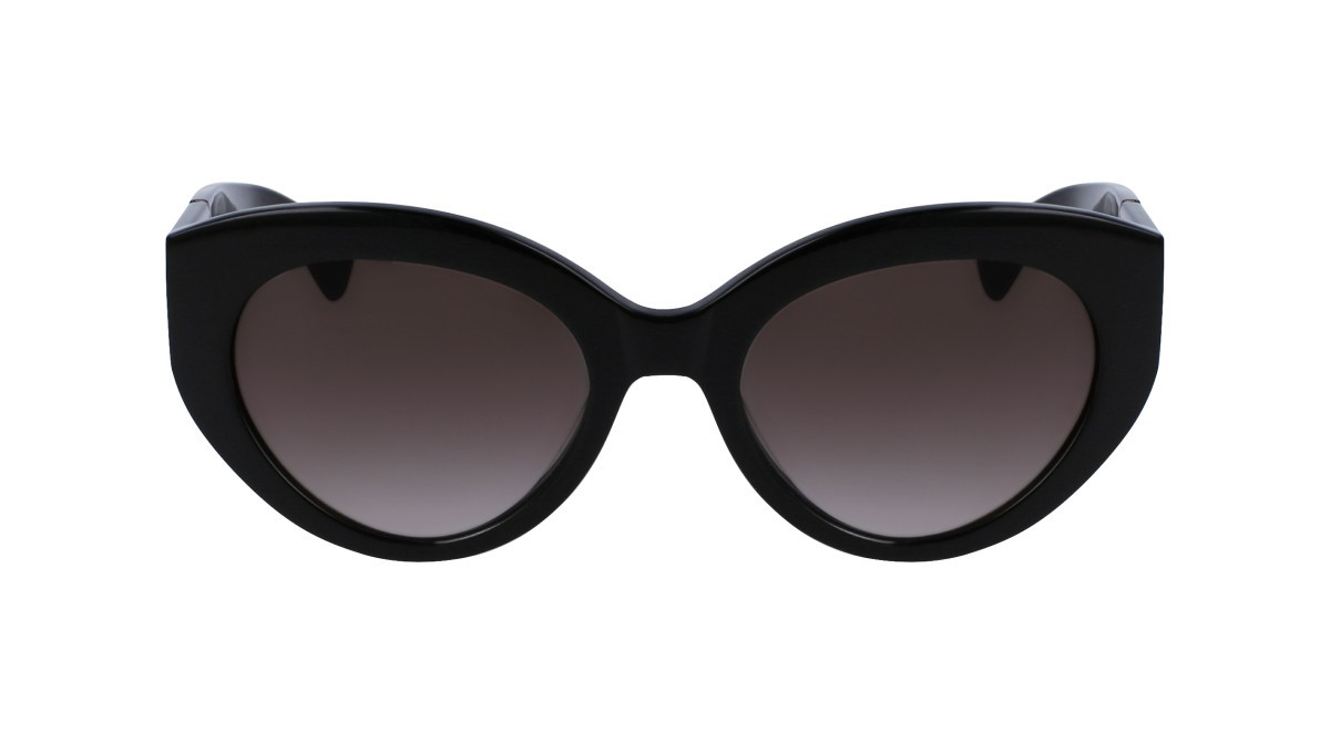 Sonnenbrillen Longchamp LO722S (001) farbe black form cat-eye gläser gradient grey