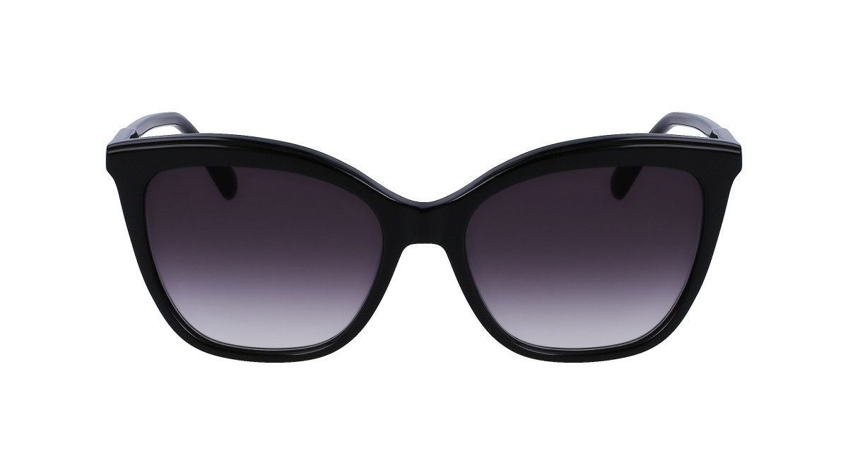 Sonnenbrillen Longchamp LO729S (001) farbe black form rechteckig gläser gradient grey